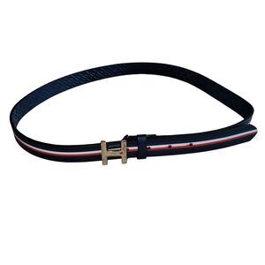 Tommy Hilfiger Black and Red Women's Belt